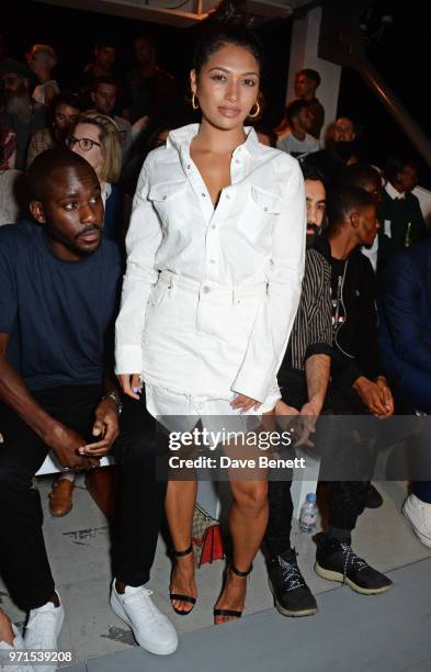 Vanessa White attends the What We Wear show during London Fashion Week Men's June 2018 at the BFC Show Space on June 11, 2018 in London, England.