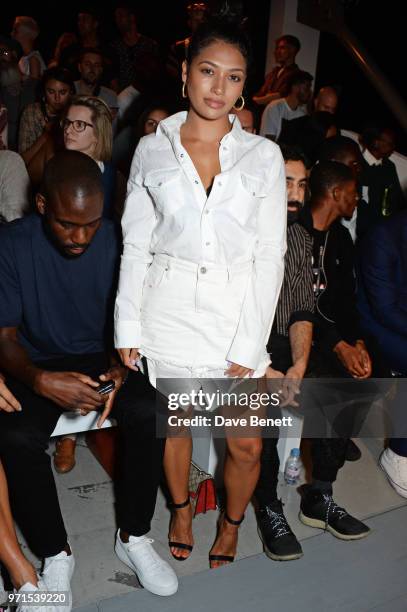 Vanessa White attends the What We Wear show during London Fashion Week Men's June 2018 at the BFC Show Space on June 11, 2018 in London, England.