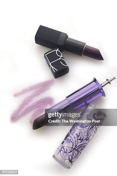 Washington Post Studio DATE: August 24, 2009 PHOTO: Julia Ewan/TWP Shopper - Purple lipsticks.