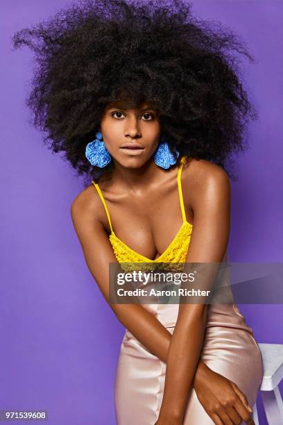 Actress Zazie Beetz is photographed for The Hollywood Reporter on February 28, 2018 in New York City. PUBLISHED IMAGE.