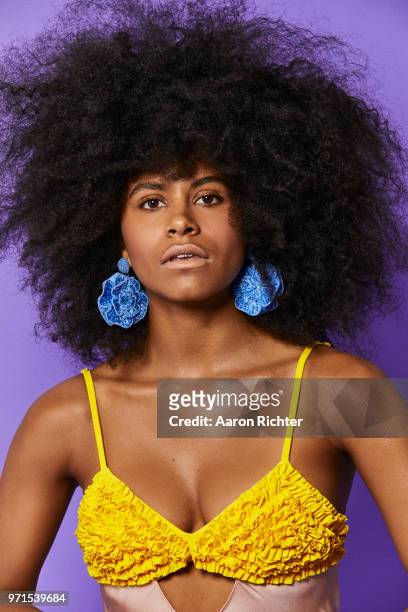 Actress Zazie Beetz is photographed for The Hollywood Reporter on February 28, 2018 in New York City.