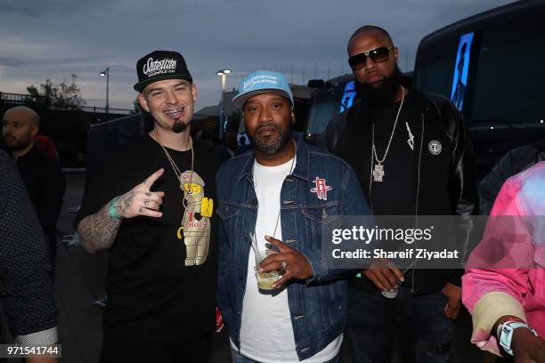 Paul Wall, Bun B and Slim Thug attends Summer Jam 2018 at MetLife Stadium on June 10, 2018 in East Rutherford, New Jersey.