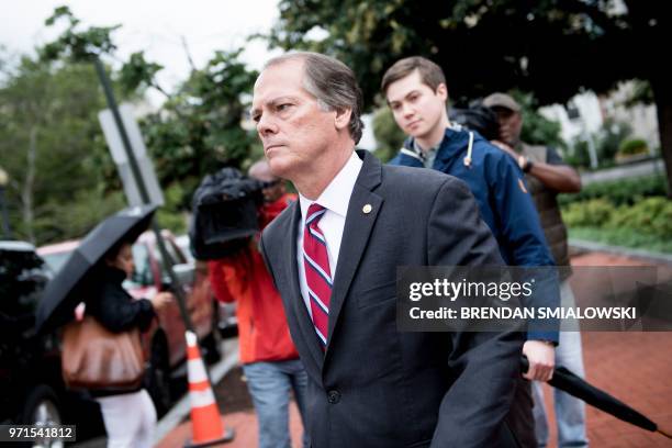 James Wolfe, the former director of security for the Senate Intelligence Committee, leaves the FBI Washington Field Office June 11, 2018 in...