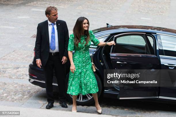 Princess Sofia of Sweden attends the Sophiahemmet University's graduation ceremony at Stockholm City Hall on June 11, 2018 in Stockholm, Sweden.