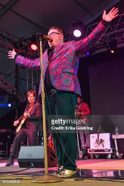 Paul Janeway of St. Paul and The Broken Bones performs during Bonnaroo Music & Arts Festival on June 10 in Manchester, Tennessee.