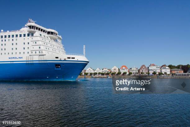 Nordlink, Star class ferry boat sailing for Finnlines between Malmo and Travemunde in the Hanseatic City of Lubeck, Schleswig-Holstein, Germany.