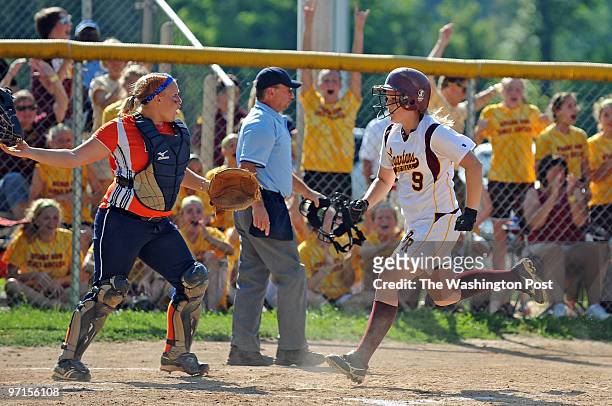 Tracy A. Woodward/The Washington Post Radford High School Stadium, Radford, VA Virginia State Girls' AA Softball Semifinals, 9 Broad Run vs. Orange....