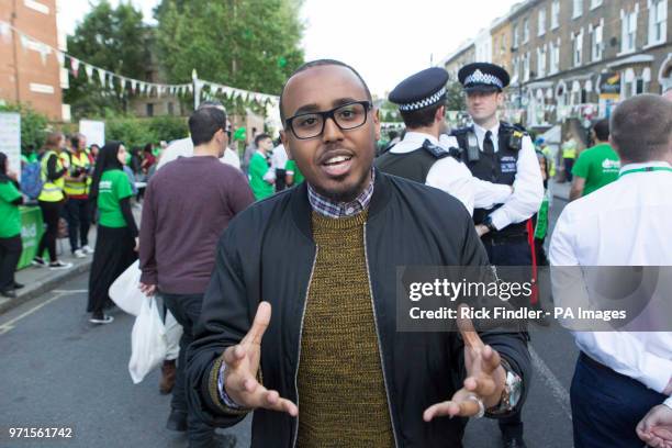 Bashir Ibrahim, whose brother Abdirahman was injured during the Finsbury Park Mosque terror attack, poses for a picture this evening outside of...