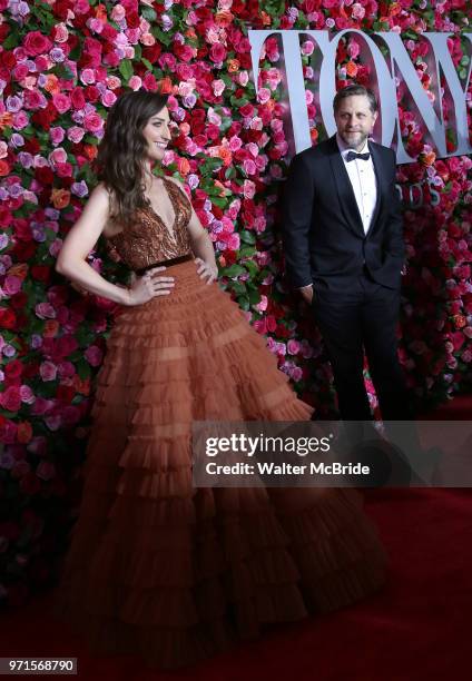 Sara Bareilles and Joe Tippett attend the 72nd Annual Tony Awards on June 10, 2018 at Radio City Music Hall in New York City.
