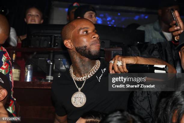 Tory Lanez attends Tory Lanez Hosts Lavo at Lavo NYC on June 10, 2018 in New York City.