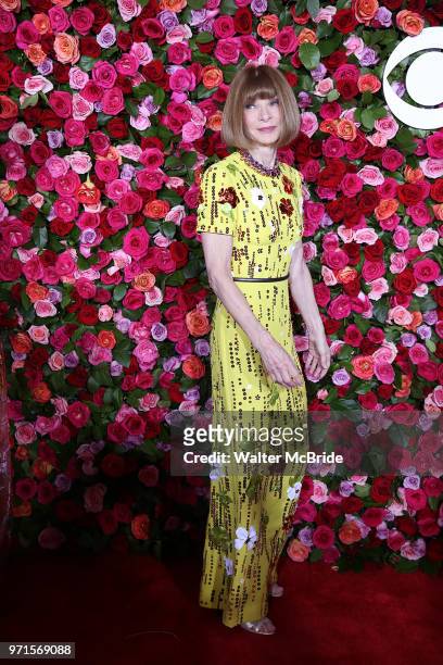 Anna Wintour attends the 72nd Annual Tony Awards on June 10, 2018 at Radio City Music Hall in New York City.