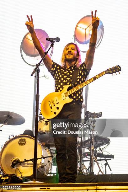 Trevor Terndrup of Moon Taxi performs during the Bonnaroo Music and Arts Festival 2018 on June 10, 2018 in Manchester, Tennessee.