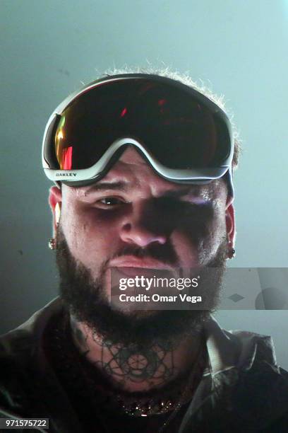 Puerto Rican singer and songwriter Farruko performs during the World Tour 2018 Tour show at Gas Monkey Live on June 7, 2018 in Dallas, Texas.