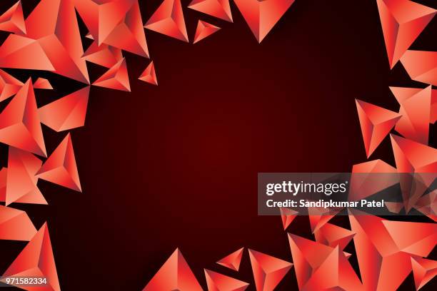 abstract 3d geometric, polygonal, triangle - quartz texture stock illustrations