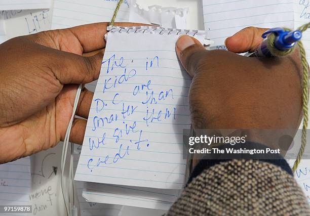 Sarah L. Voisin / TWP NEG NUMBER: 205436 Washington, DC Festivus kiosk in Adams Morgan where residents can write their complaints. PICTURED: A...