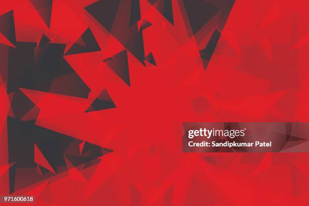 abstract 3d geometric, polygonal, triangle pattern - virtual reality construction stock illustrations