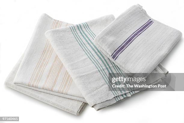 Washington Post Studio DATE: November 30, 2008 PHOTO: Julia Ewan/TWP Gift Guide - Vintage striped towels.