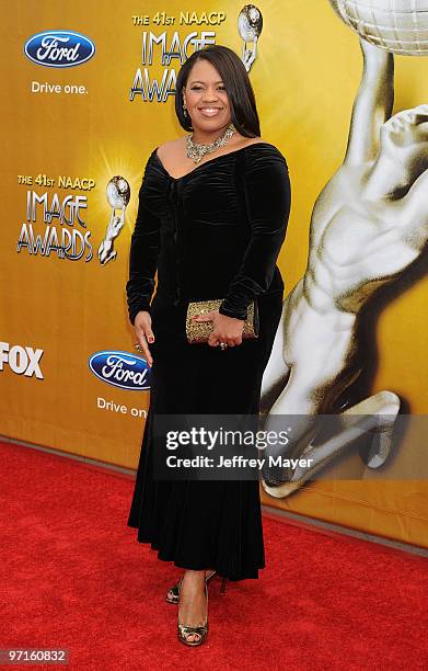 Actress Chandra Wilson arrives at the 41st NAACP Image Awards at The Shrine Auditorium on February 26, 2010 in Los Angeles, California.