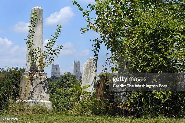 August 2008 CREDIT: Katherine Frey / TWP. Washington, DC. Holy Rood Cemetery on Wisconsin Ave. NW between W Place and Whitehaven Parkway Headstones...