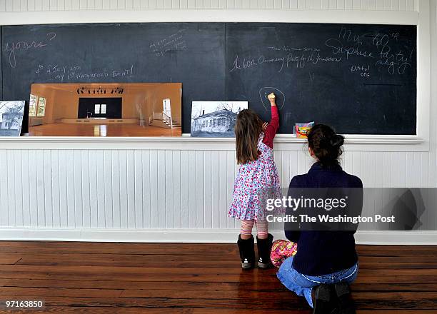 January 2009 CREDIT: Katherine Frey / TWP. Waterford, VA. The Waterford Foundation celebrates the renovation of the Old School, an 1810 building that...