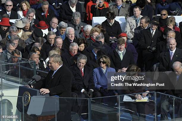 Inauguration 2009. DATE: January 2009 CREDIT: / TWP. Washington, DC. INAUGURATION 2009 Rick Warren of California's Saddleback Church delivers the...