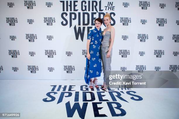 Claire Foy and Slyvia Hoeks pose during a photocall for 'The Girl in the Spider's Web' at CineEurope 2018 on June 11, 2018 in Barcelona, Spain....
