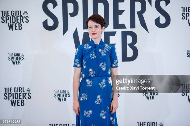 Claire Foy poses during a photocall for 'The Girl in the Spider's Web' at CineEurope 2018 on June 11, 2018 in Barcelona, Spain. Lisbeth Salander, the...