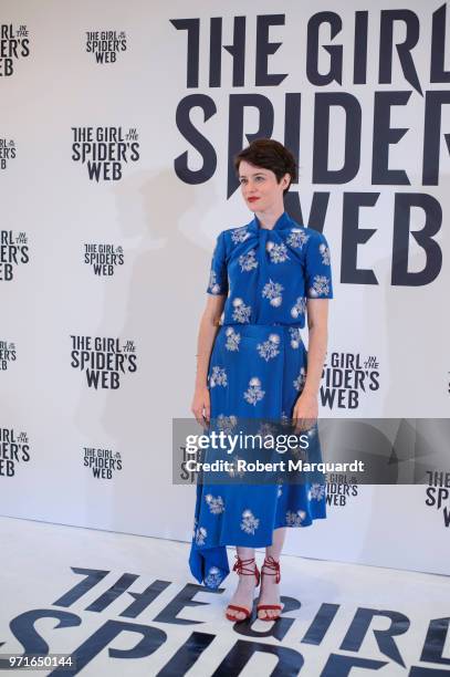 Claire Foy poses during a photocall for 'The Girl in the Spider's Web' at CineEurope 2018 on June 11, 2018 in Barcelona, Spain. Lisbeth Salander, the...