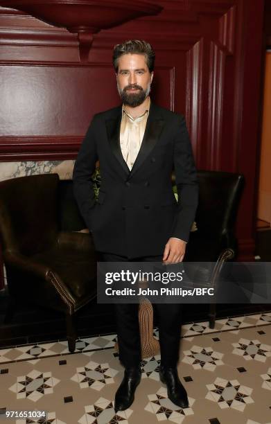 Jack Guinness attends the GQ Dinner co-hosted by Loyle Carner during London Fashion Week Men's June 2018 at The Principal London on June 11, 2018 in...