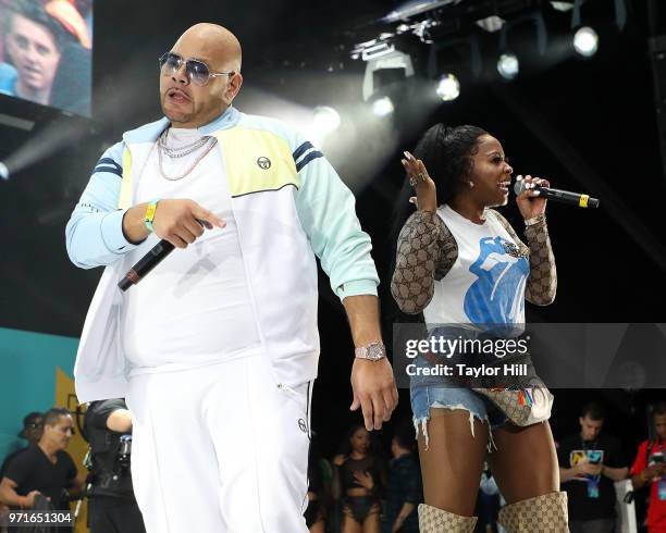 Fat Joe and Remy Ma perform during the 2018 Hot 97 Summer Jam at MetLife Stadium on June 10, 2018 in East Rutherford, New Jersey.