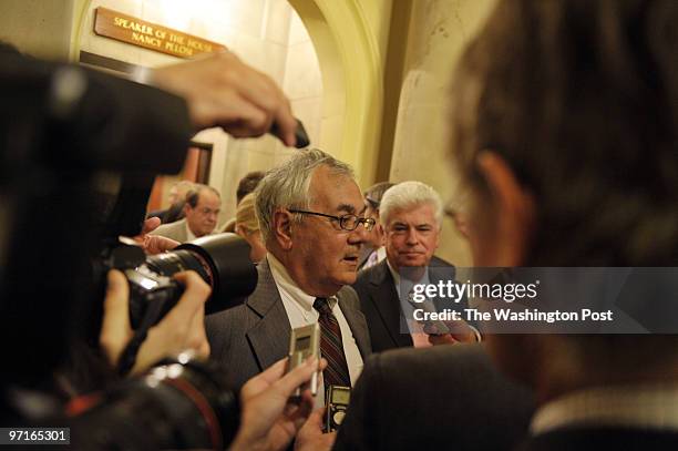 Josephm 203711--SLUG: NA/PAULSON--DATE-09/18/08-- The U.S. Capitol, District of Columbia-PHOTOGRAPHER-MARVIN JOSEPH/TWP-- Rep. Barney Frank ,...