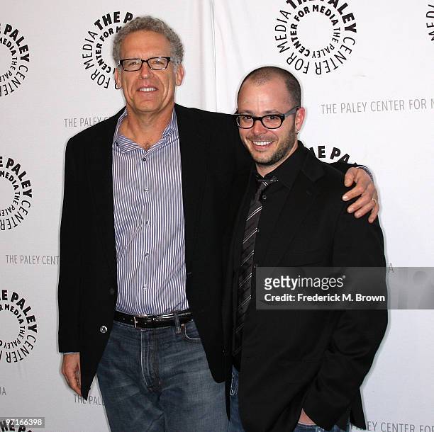 Executive producers Carlton Cuse and Damon Lindelof attend the 27th annual PaleyFest Presents the television show "Lost" at the Saban Theatre on...