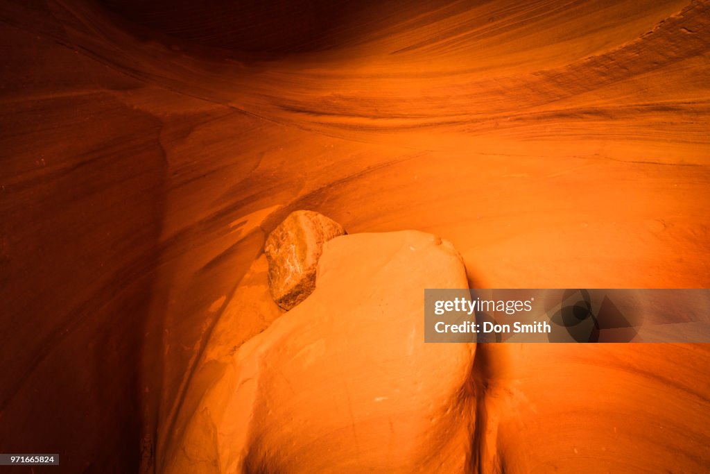 Trapped Boulder, Canyon X
