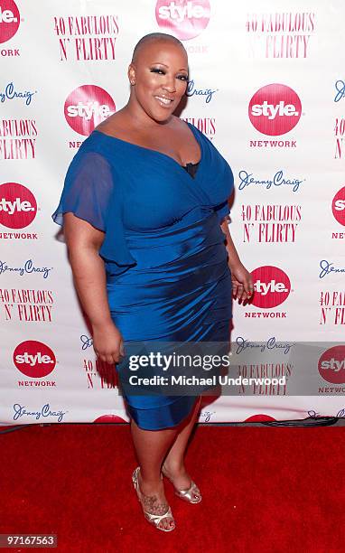 Singer Frenchie Davis arrives at Neicy Nash's "40, Fabulous N' Flirty" Birthday Party held at The Kress on February 27, 2010 in Hollywood, California.