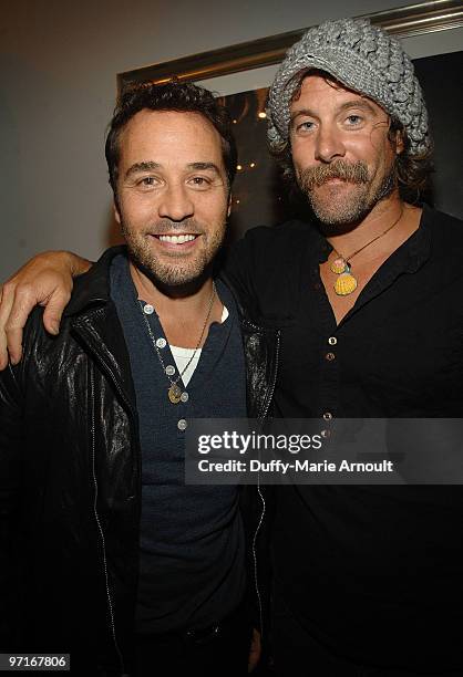 Actor Jeremy Piven and musician/surfer Donavon Frankenreiter attend Sanuk Presents: An Evening For The Environment and launches the Rasta line at the...