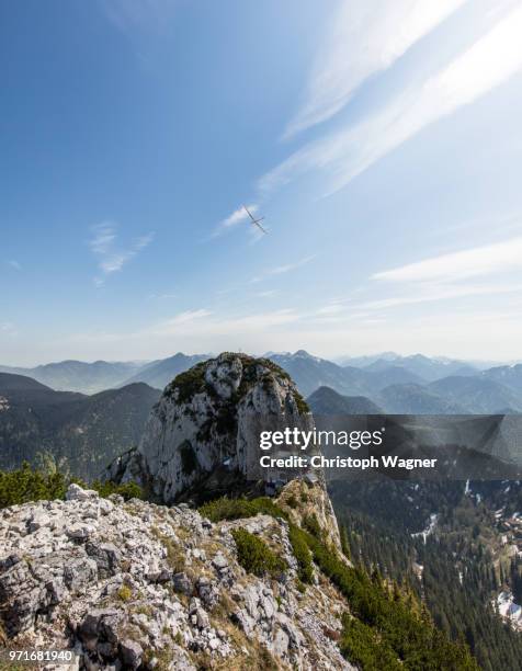 bayerische alpen - roß- und buchstein mit tegernseer hütte - hütte bildbanksfoton och bilder