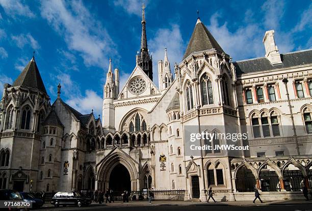 royal court of justice, london - courthouse stock pictures, royalty-free photos & images