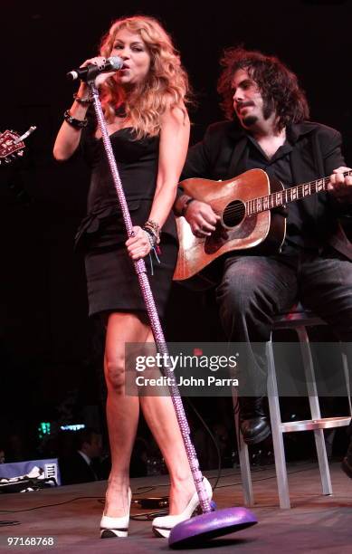 Paulina Rubio performs during the 15th Anniversary of The Blacks Annual Gala benefiting The Consequences Charity, Project Medishare, Educate Tomorrow...