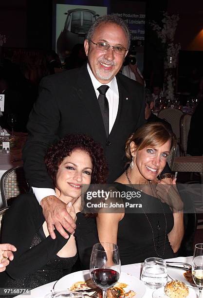 Gloria Estefan, Emilio Estefan and Lili Estefan attend the 15th Anniversary of The Blacks Annual Gala benefiting The Consequences Charity, Project...