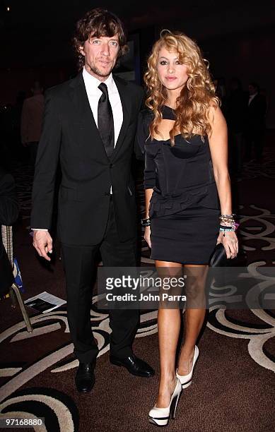 Nicolas Colate Vallejo-Najera and Paulina Rubio attend the 15th Anniversary of The Blacks Annual Gala benefiting The Consequences Charity, Project...