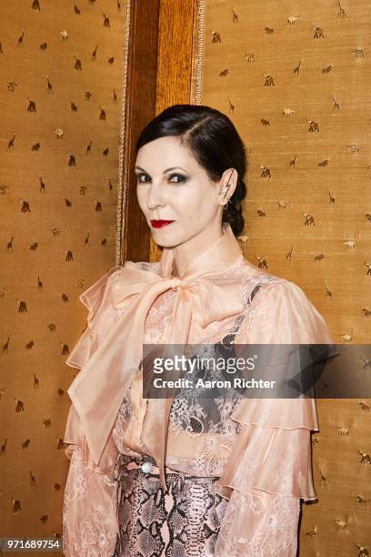 Actress Jill Kargman is photographed for Alice and Olivia Boss Babe on January 16, 2018 in New York City.
