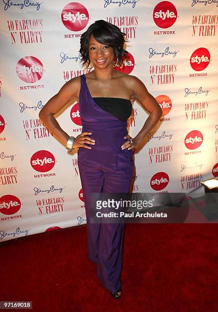 Actress Monique Coleman arrives at Niecy Nash's "40, Fabulous N� Flirty," Birthday Party at The Kress on February 27, 2010 in Hollywood, California.