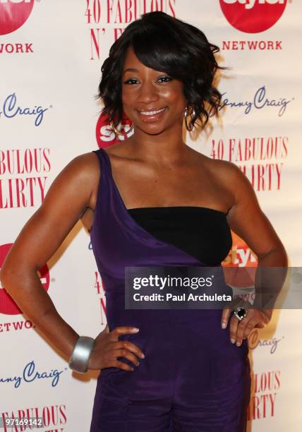 Actress Monique Coleman arrives at Niecy Nash's "40, Fabulous N� Flirty," Birthday Party at The Kress on February 27, 2010 in Hollywood, California.