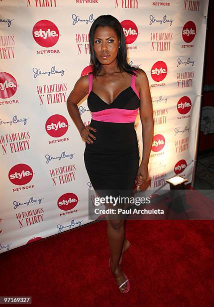 Actress Omarosa Manigault-Stallworth arrives at Niecy Nash's "40, Fabulous N� Flirty," Birthday Party at Kress on February 27, 2010 in Hollywood,...