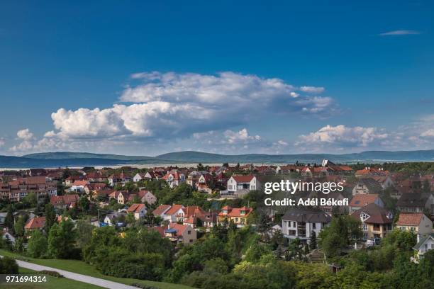 cityscape of veszprém (hungary) - traditionally hungarian stock pictures, royalty-free photos & images