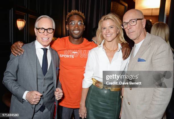 Tommy Hilfiger, Tinie Tempah, Avery Baker and Dylan Jones attend the GQ Dinner co-hosted by Dylan Jones and Loyle Carner to celebrate London Fashion...