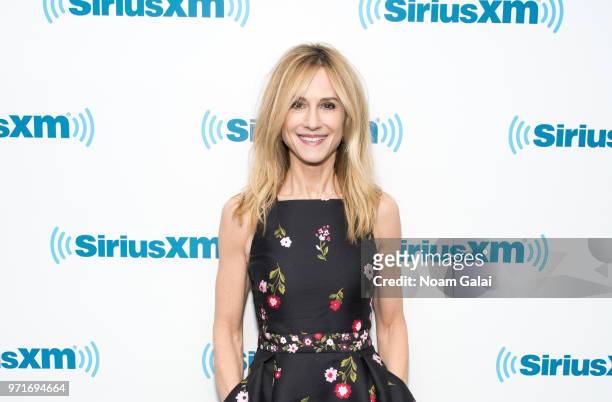 Holly Hunter visits the SiriusXM Studios on June 11, 2018 in New York City.