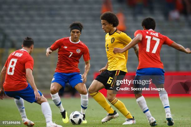 Christian Bolanos of Costa Rica, Axel Witsel of Belgium during the International Friendly match between Belgium v Costa Rica at the Koning...