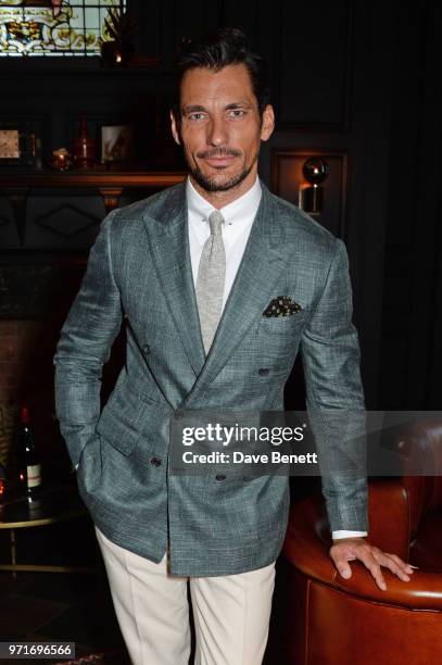 David Gandy attends the GQ Dinner co-hosted by Dylan Jones and Loyle Carner to celebrate London Fashion Week Men's June 2018 at Neptune At The...