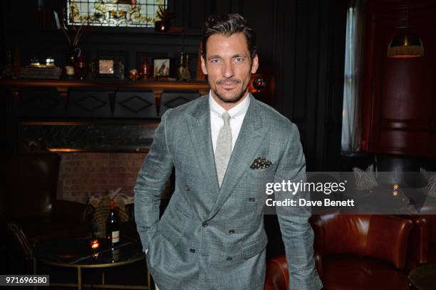 David Gandy attends the GQ Dinner co-hosted by Dylan Jones and Loyle Carner to celebrate London Fashion Week Men's June 2018 at Neptune At The...